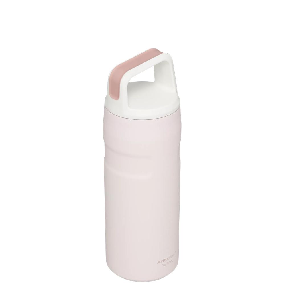 Rose Quartz Glimmer Stanley IceFlow™ Bottle with Cap and Carry+ Lid | 16 OZ Water Bottles | 38097-WYRS