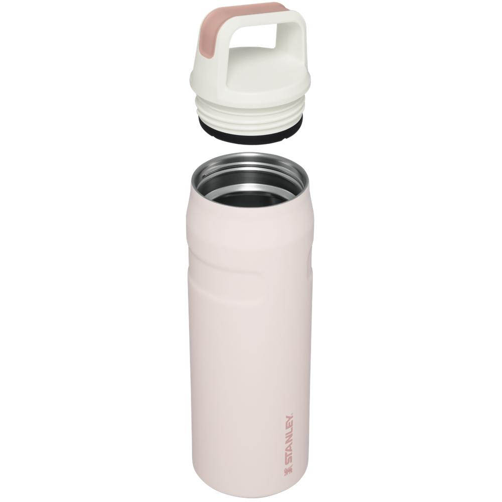 Rose Quartz Glimmer Stanley IceFlow™ Bottle with Cap and Carry+ Lid | 24 OZ Water Bottles | 49850-CWJD