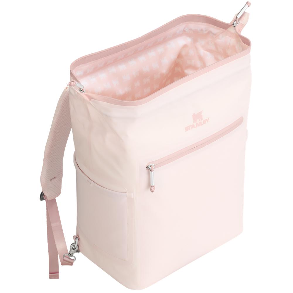 Rose Quartz Stanley The All Day Madeleine Midi Cooler Backpack | 20 Can | 14.8 QT | 14.0 L Storage | 64120-LAPS