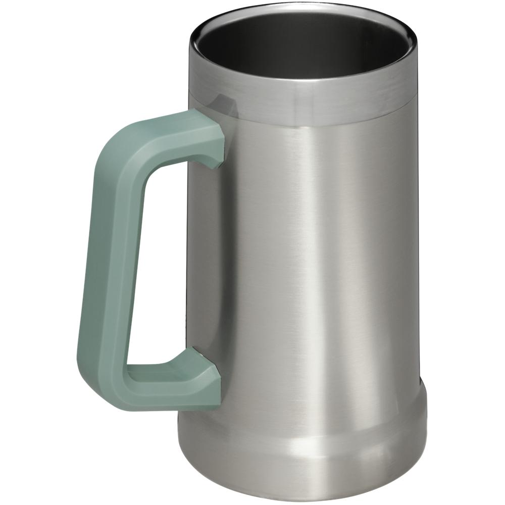 Stainless Steel Grey Stanley Adventure Big Grip Beer Stein | 24OZ Mugs Water Bottles | 39740-NCIU