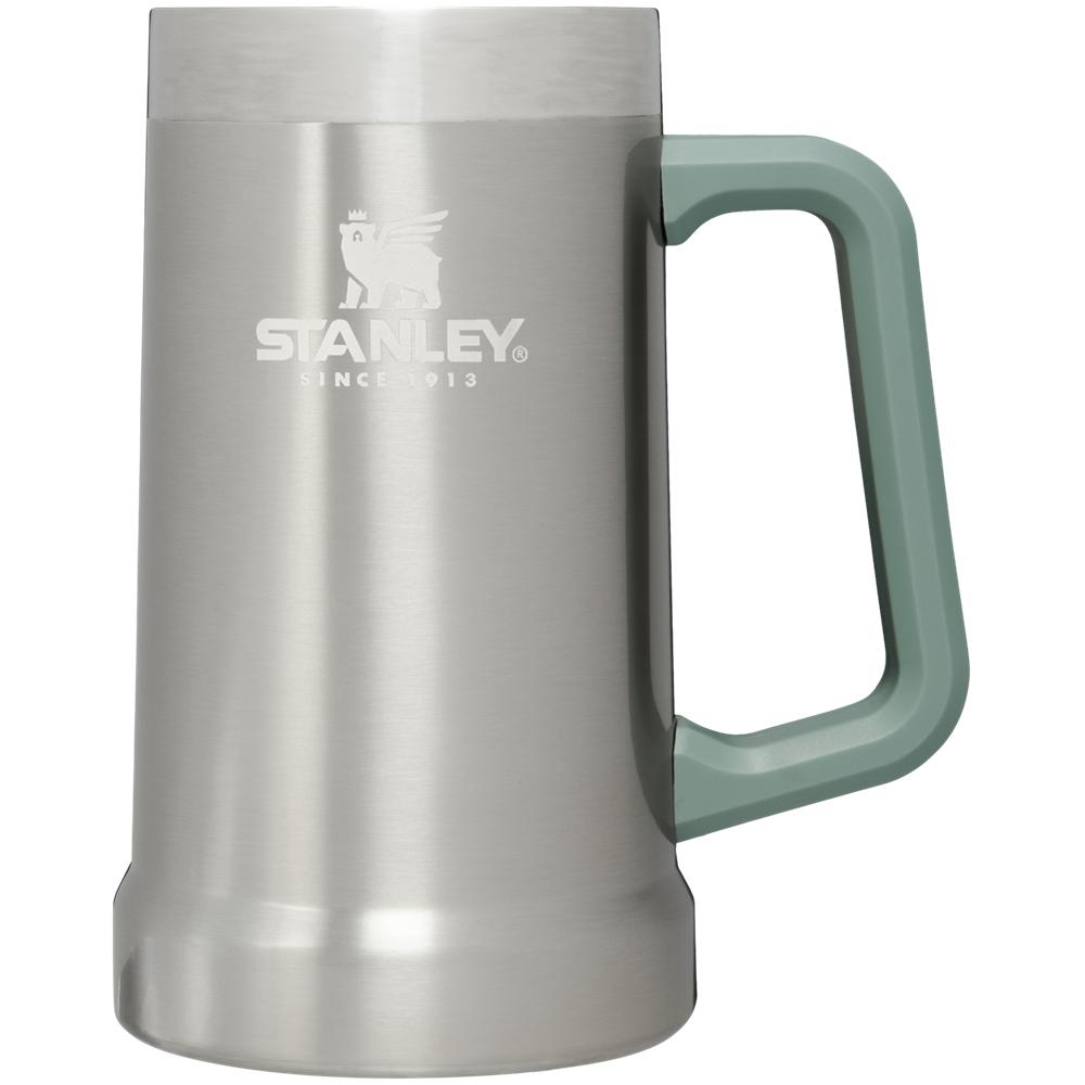 Stainless Steel Grey Stanley Adventure Big Grip Beer Stein | 24OZ Mugs Water Bottles | 39740-NCIU