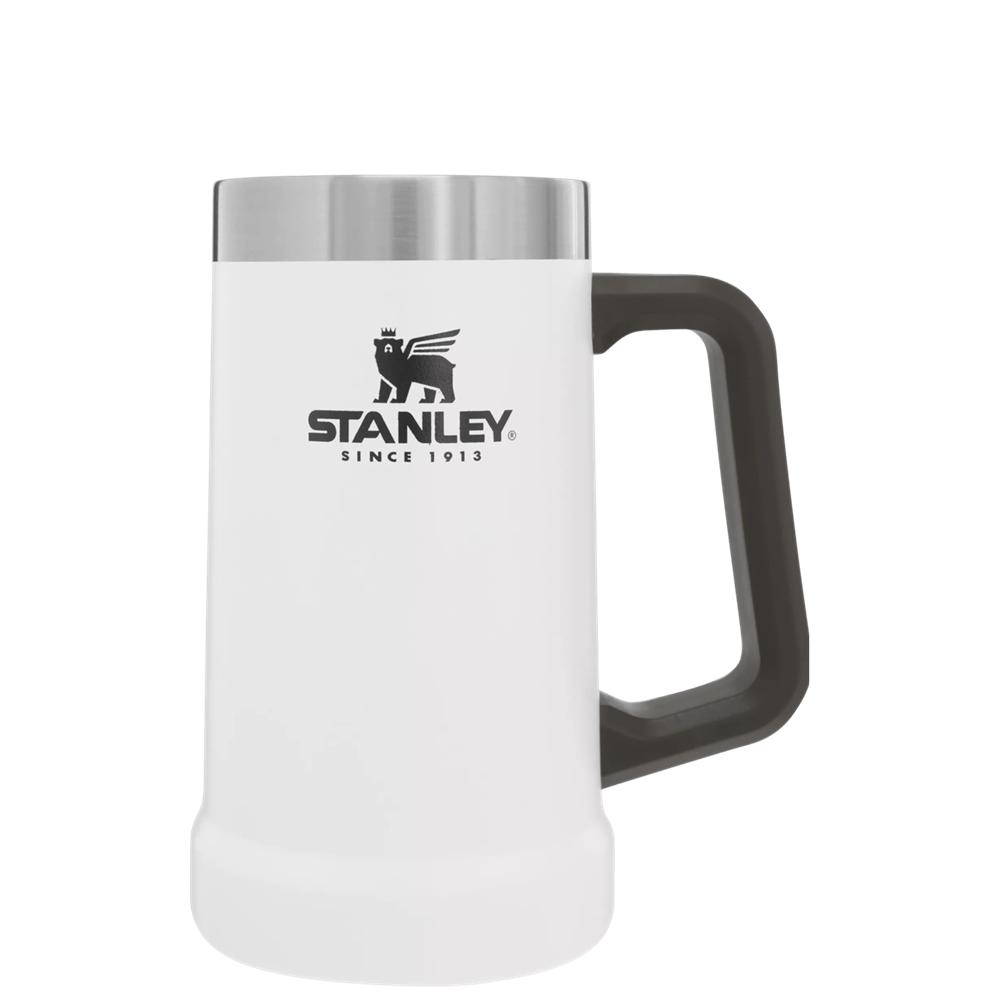 White Stanley Adventure Big Grip Beer Stein | 24OZ Mugs Cups | 61592-CFDY