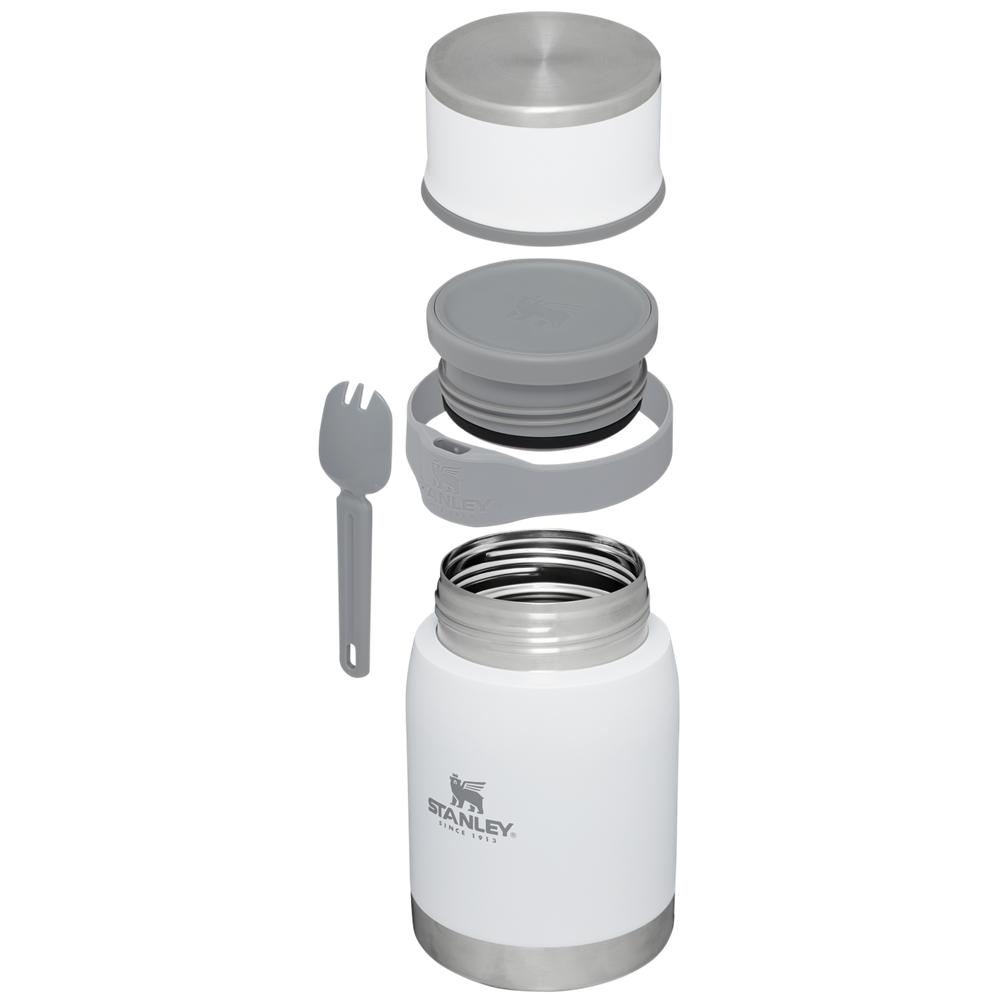 White Stanley Adventure To-Go + Spork | 24 OZ Food Jars | 59031-RKJH