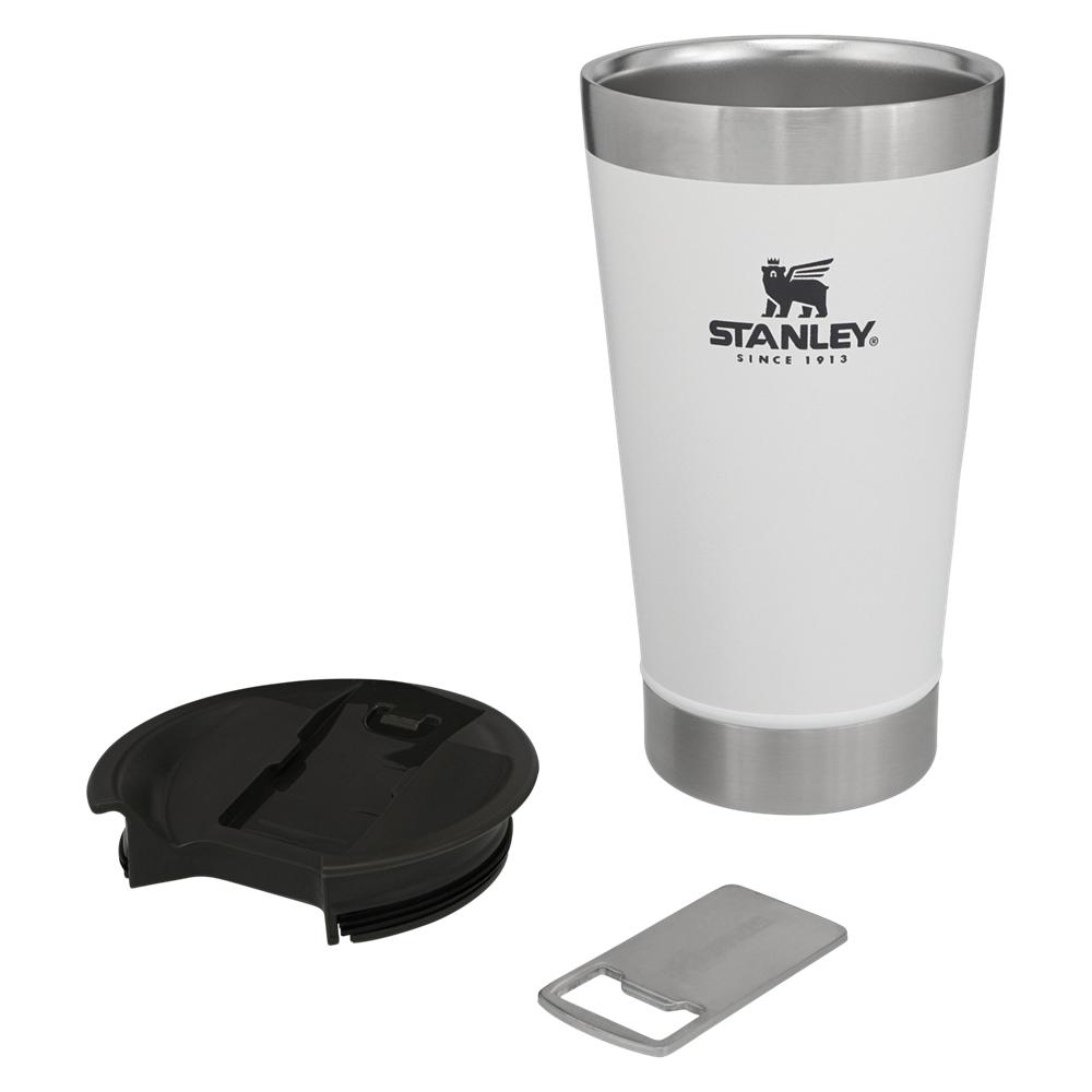 White Stanley Classic Stay Chill Insulated Beer Pint | 16OZ Tumbler Cups | 01732-BLSX