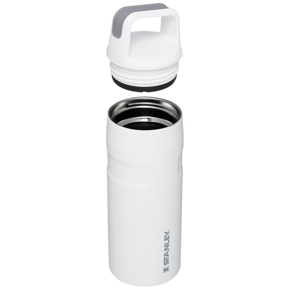 White Stanley IceFlow™ Bottle with Cap and Carry+ Lid | 16 OZ Water Bottles | 68240-OWCB