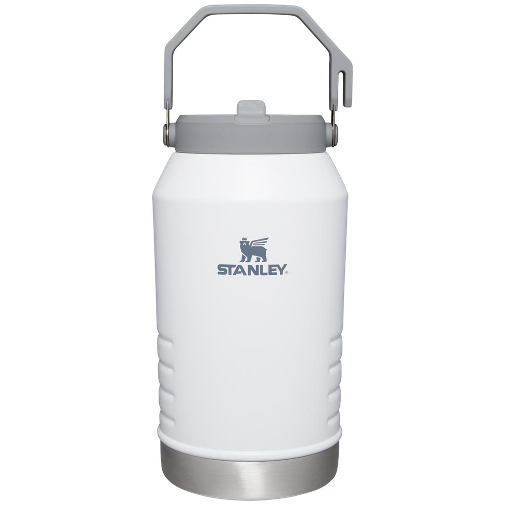 White Stanley The IceFlow Flip Straw Jug | 96 OZ | Insulated Water Jug Water Bottles | 12586-NUFX