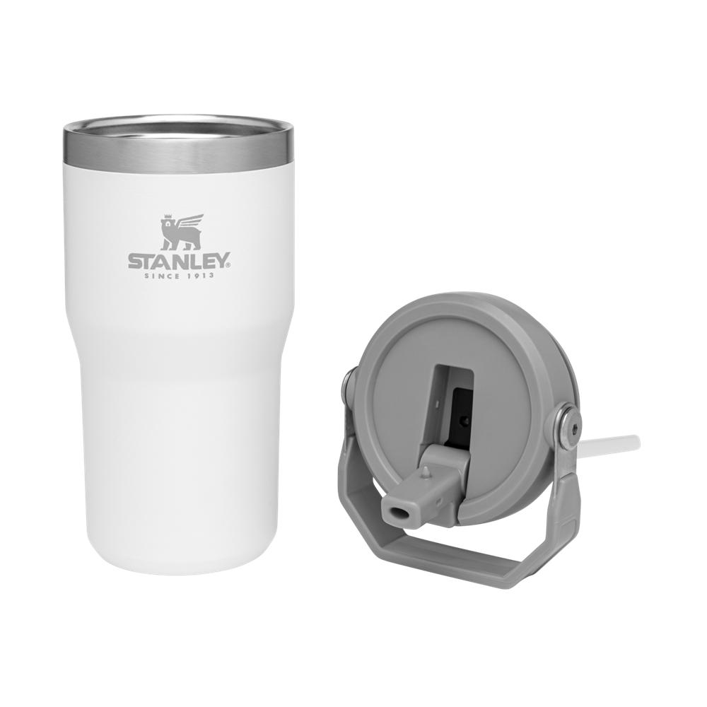 White Stanley The IceFlow Flip Straw Tumbler | 20 OZ | Insulated Water Tumbler | Sta Water Bottles | 89617-SRGD