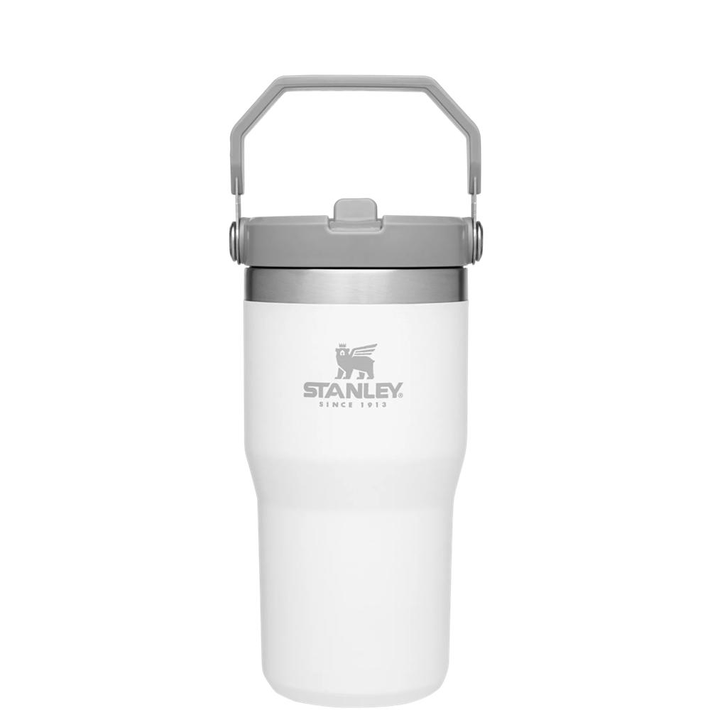 White Stanley The IceFlow Flip Straw Tumbler | 20 OZ | Insulated Water Tumbler | Sta Water Bottles | 89617-SRGD