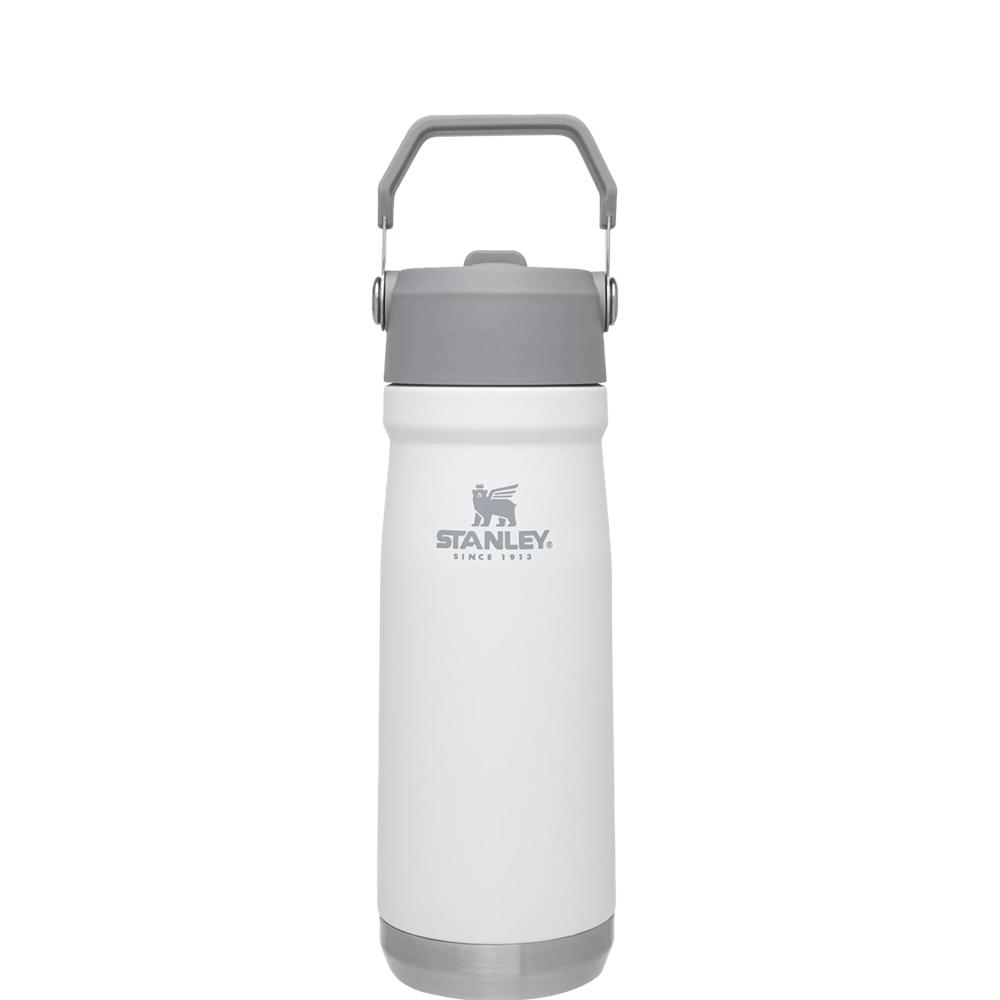 White Stanley The IceFlow Flip Straw Water Bottle | 22 OZ | Insulated Bottle | Stanl Water Bottles | 53971-BKDL