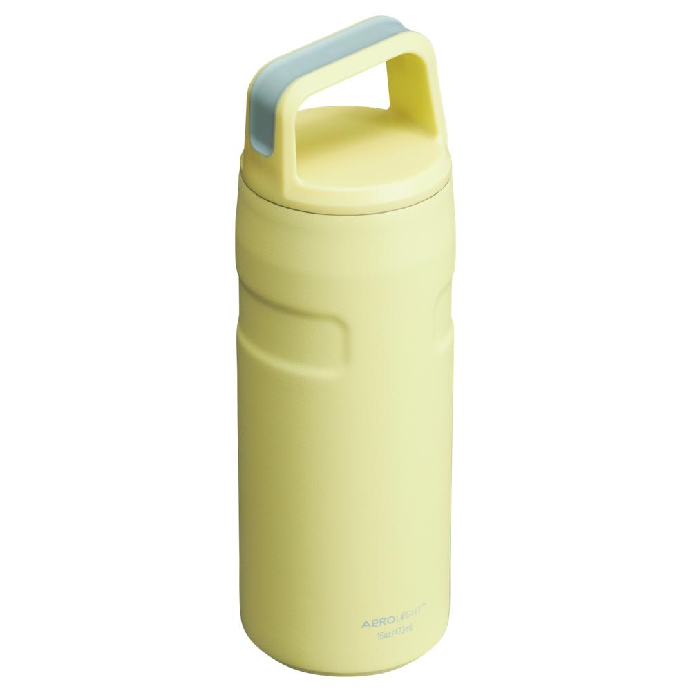 Yellow Stanley IceFlow™ Bottle with Cap and Carry+ Lid | 16 OZ Water Bottles | 01756-MTGZ